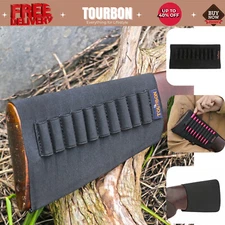 🔥Tourbon Shooting Rifle Cartridges Holder Ammo 10 Bullet Slots Buttstock Sleeve