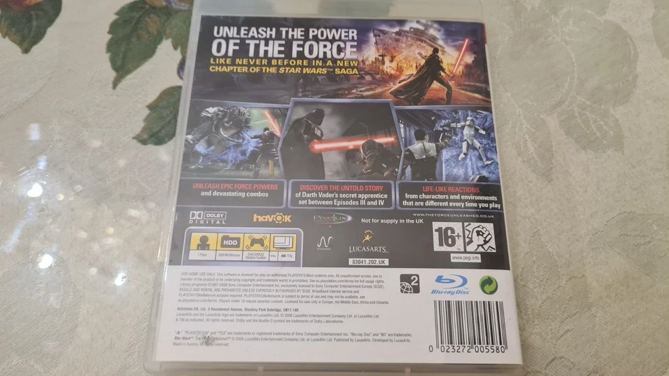 Star Wars: The Force Unleashed (PS3 PlayStation 3) Video Game - Image 3 of 3