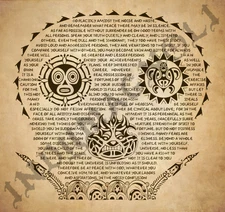Desiderata Pirates of the Caribbean Tattoo Print by Magnoli Props