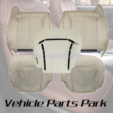 Driver Passenger Bottom-Top Seat Cover Light Tan For 2002 Cadillac Escalade
