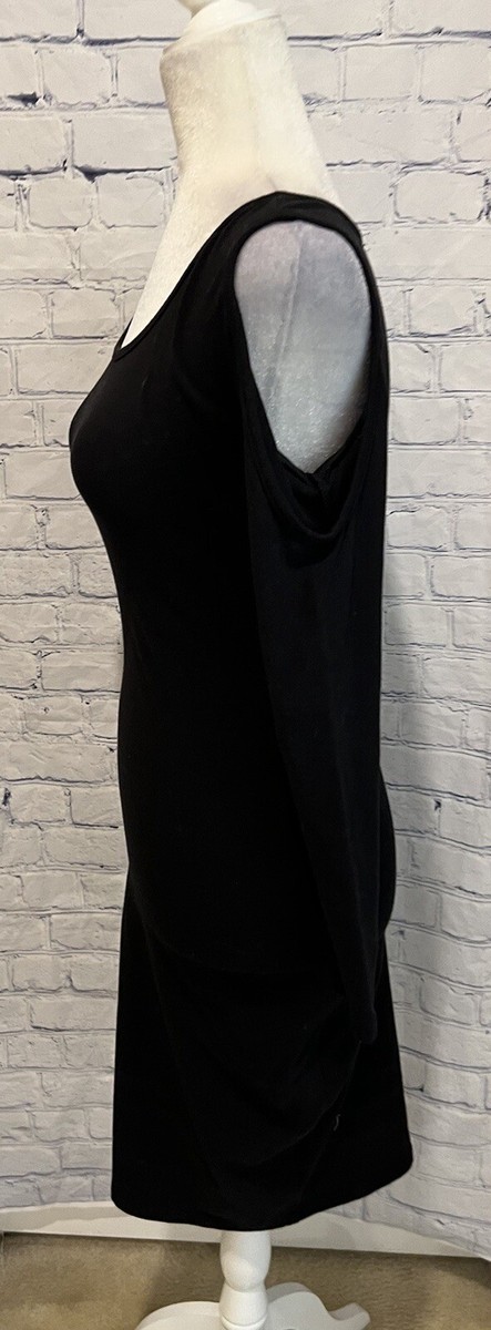 venus cut black dress VENUS Cutout Ruffle Dress | Black