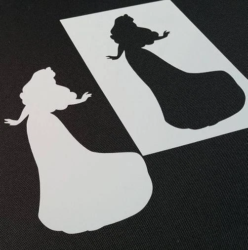 Disney Princess Silhouette Stencils