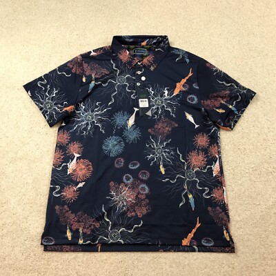 William Murray Golf Polo Shirt Mens XL Electric Sea New Navy Blue