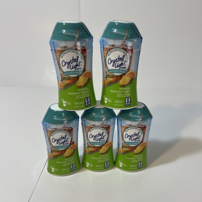 5 PACK Crystal Light Tropical Paradise Punch Liquid Drink Mix 1.62oz, EXP 2/25