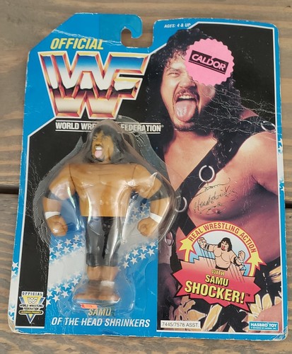 WWF HASBRO HEADSHRINKERS SAMU NEW SEALED NOT MINT ...