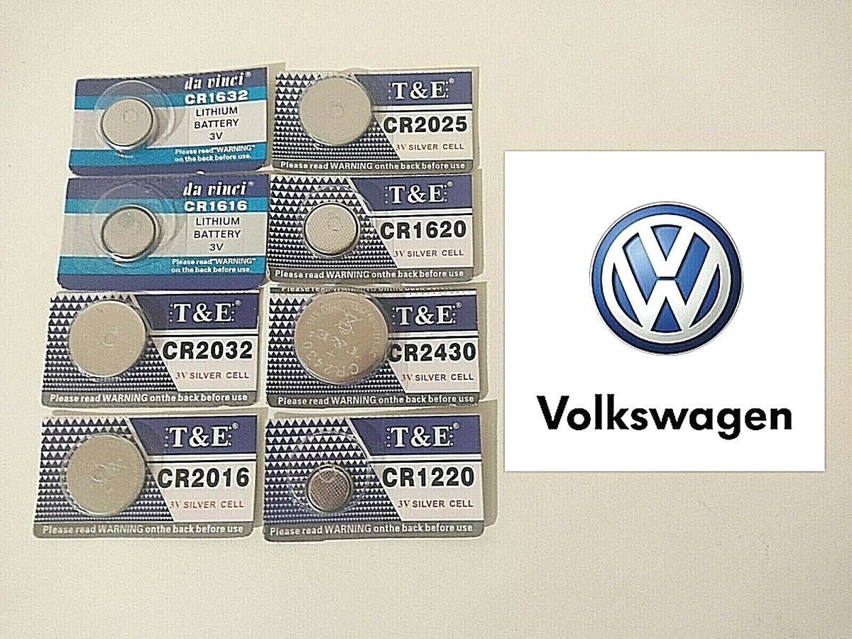 Piles Bouton Neuves Pour Clé Volkswagen - CR2032 Ou CR2025 Au Choix - Lithium 3V