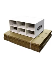 New BCW Shoe Box House, Holds 6 Cardboard Shoe Boxes Totalling 9,600 Cards