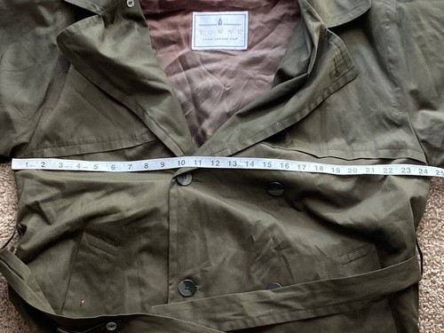 Towne London Fog Lined Trench Coat Insulated | Removable Liner | Belt Mens 38R - Picture 7 of 16