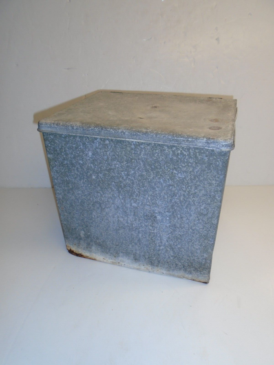 Vintage ALUMINUM PORCH MILK BOX - PEVELY DAIRY CO - St. Louis, Mo