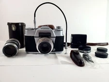 Voigtlander Bessamatic w/ Color-Skopar f/2.8 50mm + Super-Dynarex f/4 135mm Lens