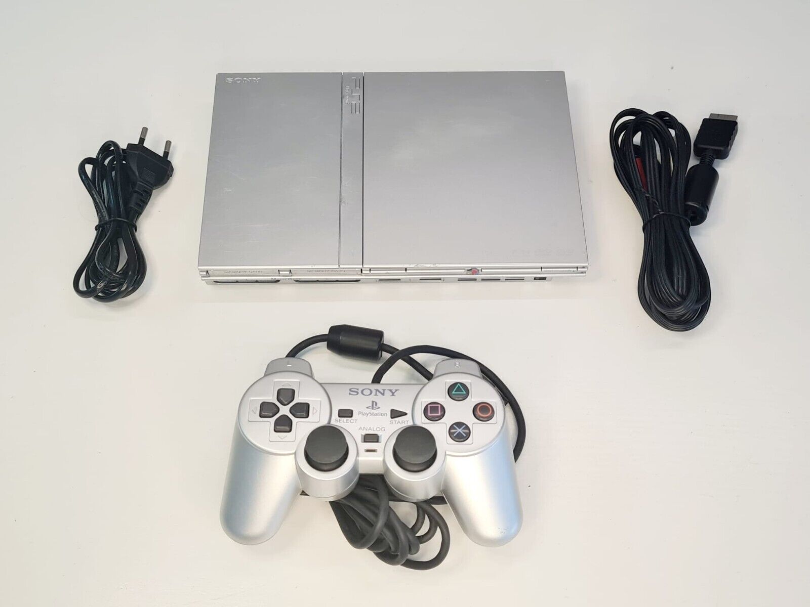 Sony Playstation 2 slim gray SCPH-75004 PAL with Dualshock controller Rare