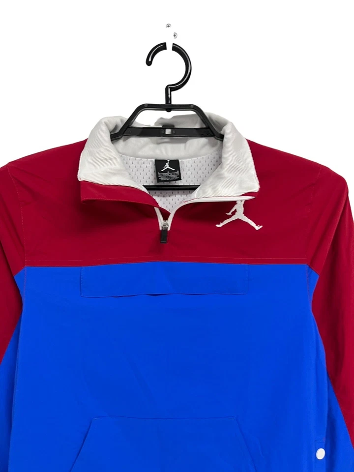 Nike Jordan Niño Manga Larga Rojo Y Azul Pullover Chaqueta Ligera Talla L Foto 2 de 4