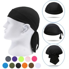 Motorcycle Head Wrap Biker Du Do Bandana Unisex Doo Rag Head Skull Cap Durag US