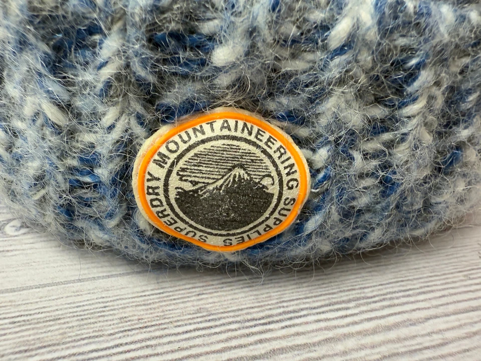 Superdry Blue knit wool winter hat beanie - Изображение 2 из 4