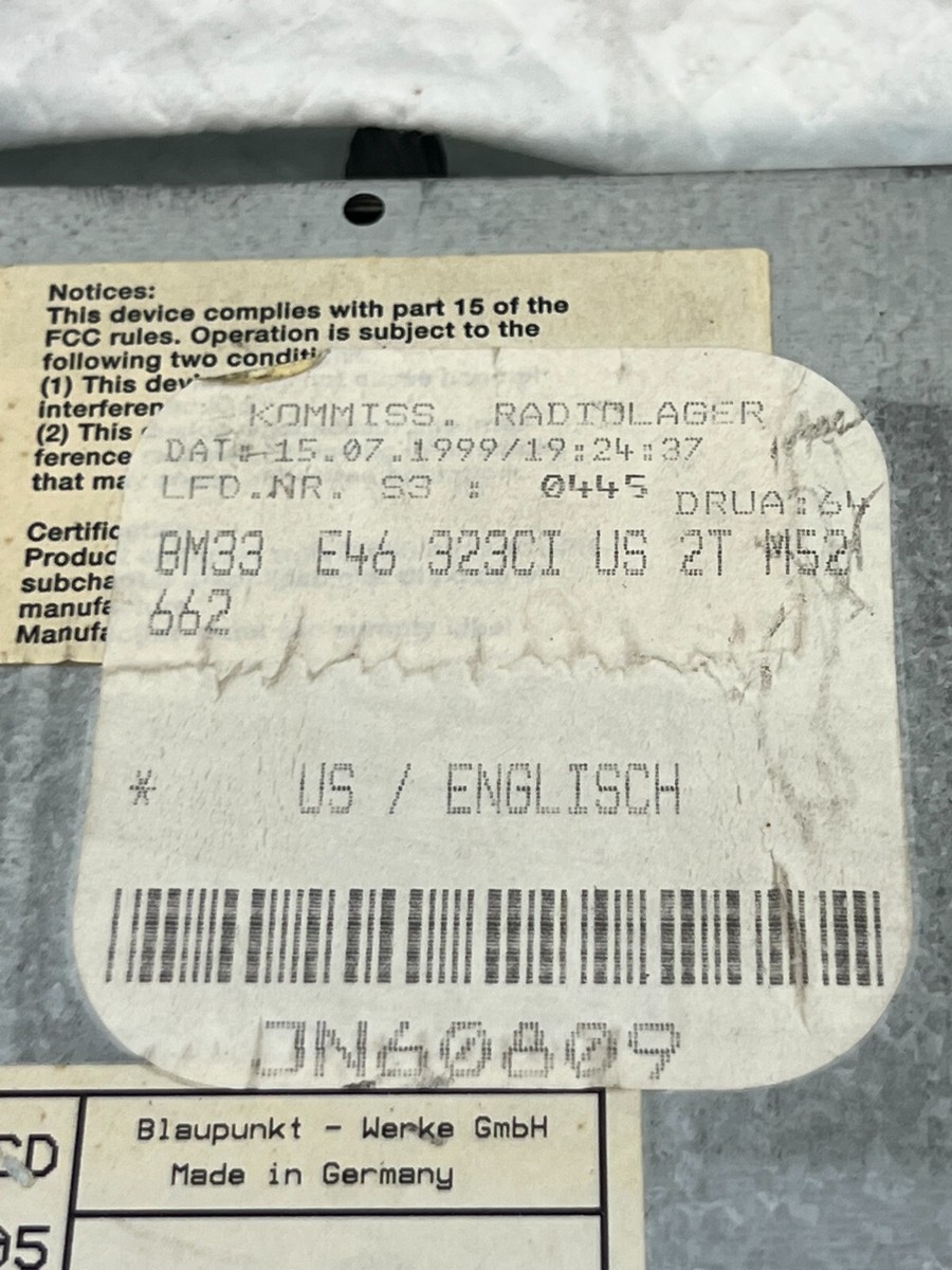 【中古】 FROM　WHERE　I　AM/ＣＤ/BSMF-1011 2000 BMW 323i Radio Car Stereo Business CD PLAYER 6512-6 900