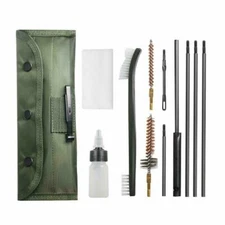 12pc 5.56mm, 20-25 Caliber Rifle Gun Pistol Cleaning Kit Set Brush Cleaner ​Set