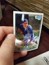 Autograph 2010 Bowman Chrome Prospects T.J. McFarland #BCP181 Cleveland Indians