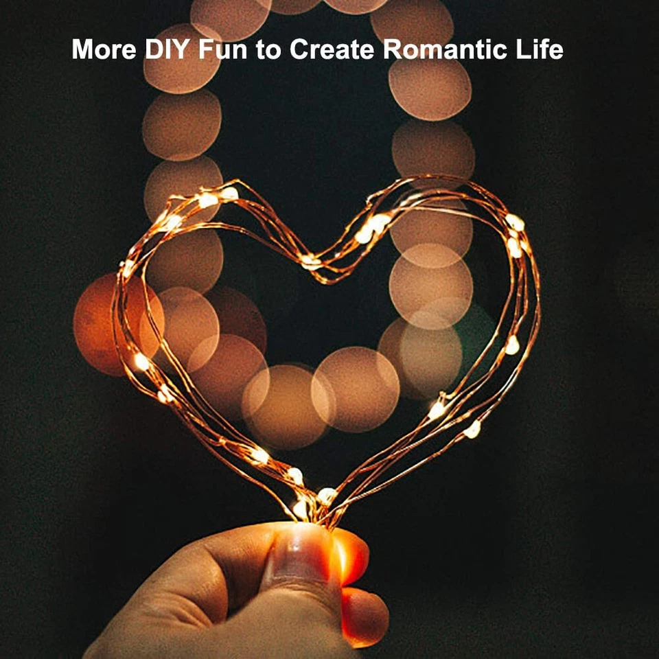 12-Pack 20 LED Fairy String Lights Battery Operated String Lights Waterproof US - Image 2 of 4