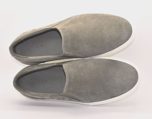 B4 NWOB VINCE Mens Fletcher Smoke Grey Suede Sneaker Shoes Size US 7M EU 40 $140 - Picture 3 of 8