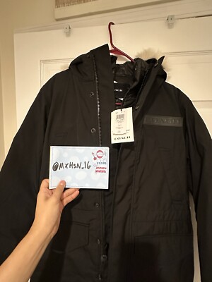 $1250 COACH 3-in-1 Parka Duck Down Puffer Shearling Hood Oxblood Jacket Coat Xs