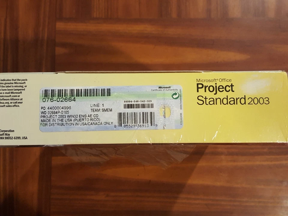 NEW Microsoft Office Project Standard 2003 ACADEMIC Full Version SEALED BOX - Image 2 of 3