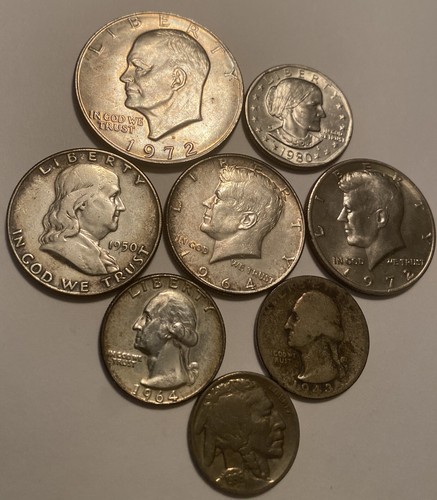 1936-1980 United States Coins Lot 8 Coins Read - Picture 3 of 12