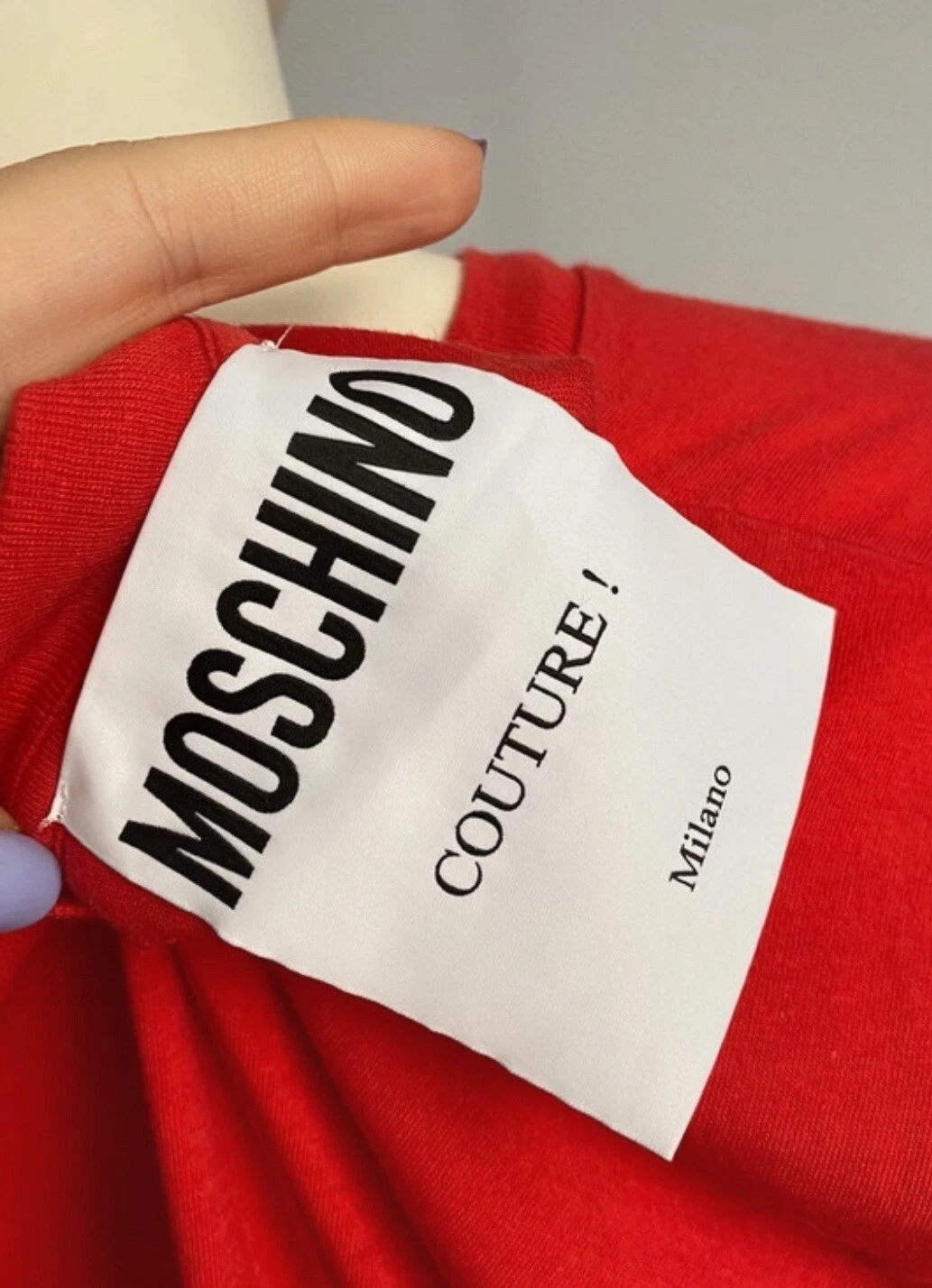 MOSCHINO Camicia Abito Donna M Rosso Giallo Mcdonalds Jeremy Scott Mini T shirt