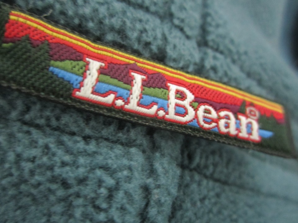 LL Bean Womens XL Teal Blue Long Sleeve Pullover Fleece Sweater Jacket