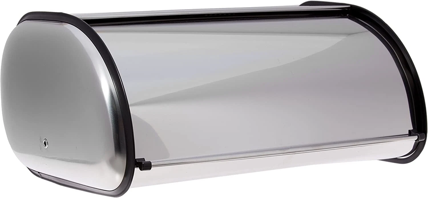 Stainless Steel Bread Box for Kitchen Bread Bin Bread Swing Down Door