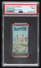 2020 Topps Allen & Ginter Chrome Mini Booming Cities Singapore PSA 9 MINT 8nf