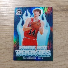 2024-25 Optic Basketball Matas Buzelis RC White Hot Rookies Purple Holo Prizm