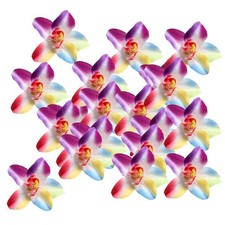 20 têtes de fleurs d'azalées artificielles en soie, boutons