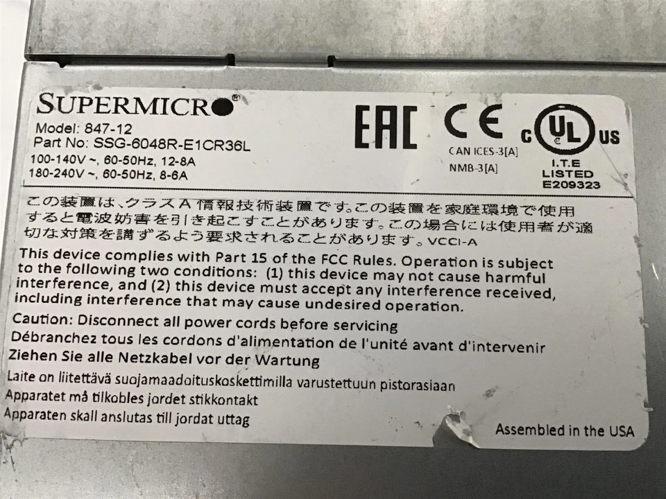 Supermicro 4U SAS3 36 Bay TRUNAS Storage Server Xeon 28 Core 64GB SQ PSU RAILS - Image 2 of 4