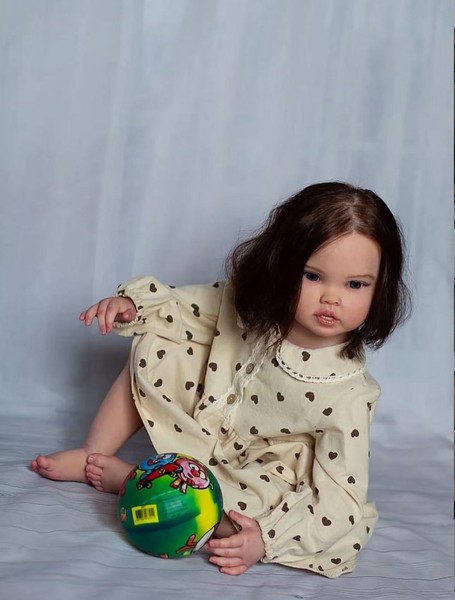 Muñeca Bebé Reborn Niña 30 Pulgadas, Realista y Linda, Pelo Implantado, Hecha a Mano, Regalo para Niños 4