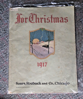#ad Incredibly Rare 1917 Sears Wish Book Christmas Holiday Season Catalog Toys Decor $595.00