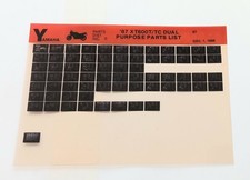 Yamaha Enduro XT 600 T/TC PARTS LIST MICROFICHE 87 (DEC 86) US SPEC
