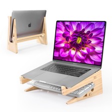 Wood Laptop Stand,Universal Computer Stands for Wooden Stand