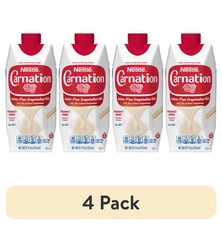 (4 pack) Nestle Carnation Lactose-Free Evaporated Milk, 11 fl oz Carton