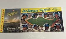 1962-65 LOS ANGELES DODGERS PLASTICHROME POSTCARD ALBUM COMPLETE SET WITH KOUFAX