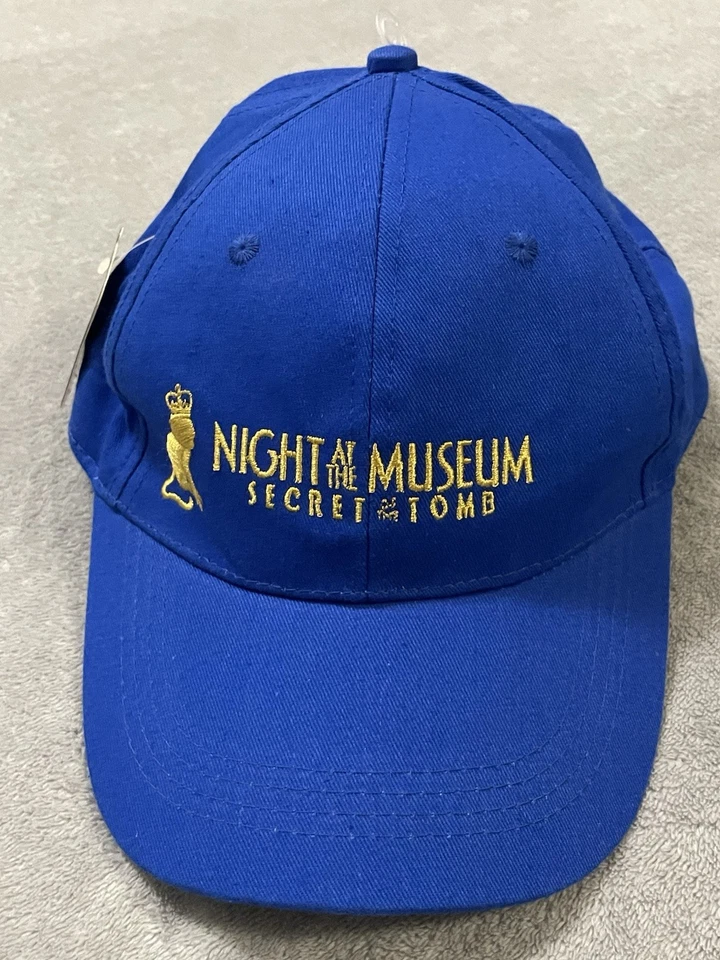 Noche en el Museo Secreto de la Tumba Sombrero Gorra Ajustable Azul Película Promo Nuevo con Etiquetas Foto 2 de 4