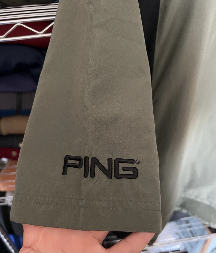 Camisa Pullover de Golf Colección Ping Sudadera Verde Oliva Talla XL De Colección Foto 3 de 4