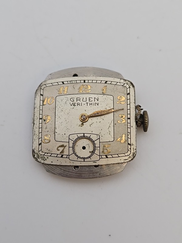 Vintage Gruen 22mm Manual Dial & Movment 
