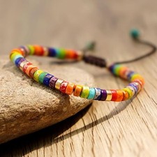 Genuine 7 Chakra Bracelet Natural Gemstone Healing Reiki Meditation Jewelry Gift