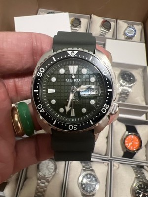 時計 Seiko PROSPEX olive green / overseas authentic Seiko Prospex Olive Green Men's Watch🔥SRPE05 Made In