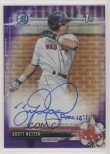 2017 Bowman Draft Chrome Pick Purple Refractor 76/250 Brett Netzer Auto a8r