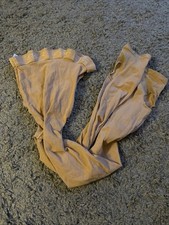 CAPEZIO Dance Girls Soft Stirrup Tights Suntan Size Child-Large 12-14 y.o - GUC 