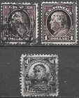 USA nice lot of 3 different Dollar values with the same perfins see scans