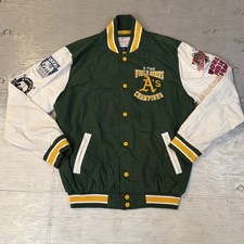 Vintage Oakland A  s Athletics MLB World Series Champions Jacket Sz Medium