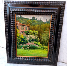 Camillo Merlo ( Torino 1856 - 1931 ) ' LA VILLA IN FIORE '