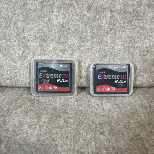 SanDisk Extreme IV & III CompactFlash 2GB Memory Card (Parts/Repair)